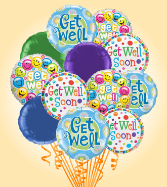 Balloon Bouquets Delivery - Get Well Balloon Bouquets
