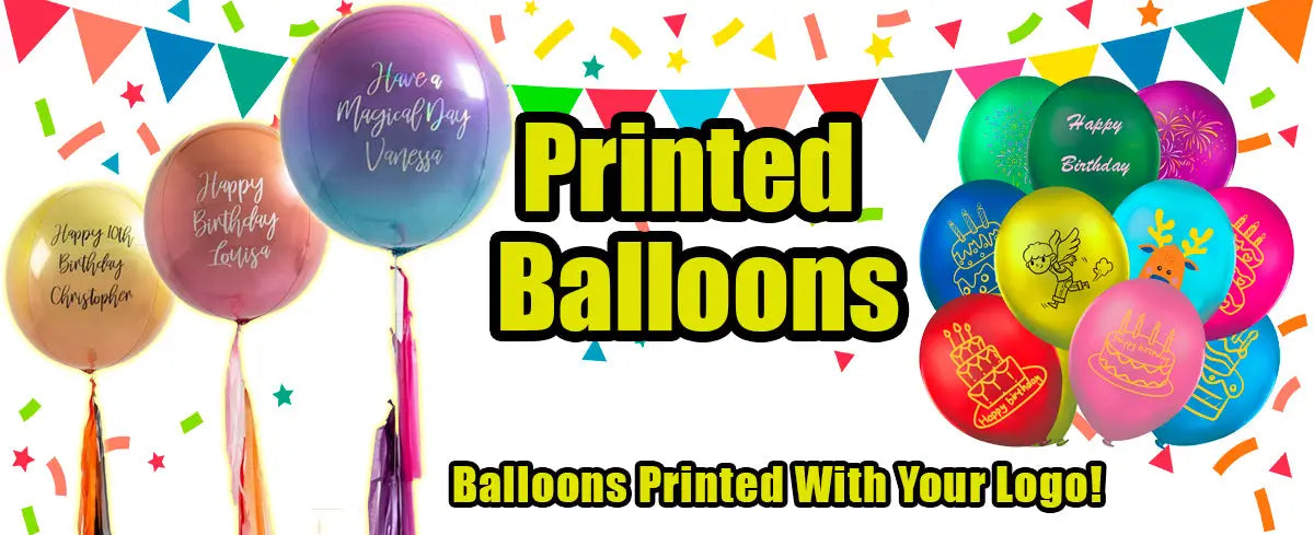 Latex Helium Balloons - Custom Printed Balloons