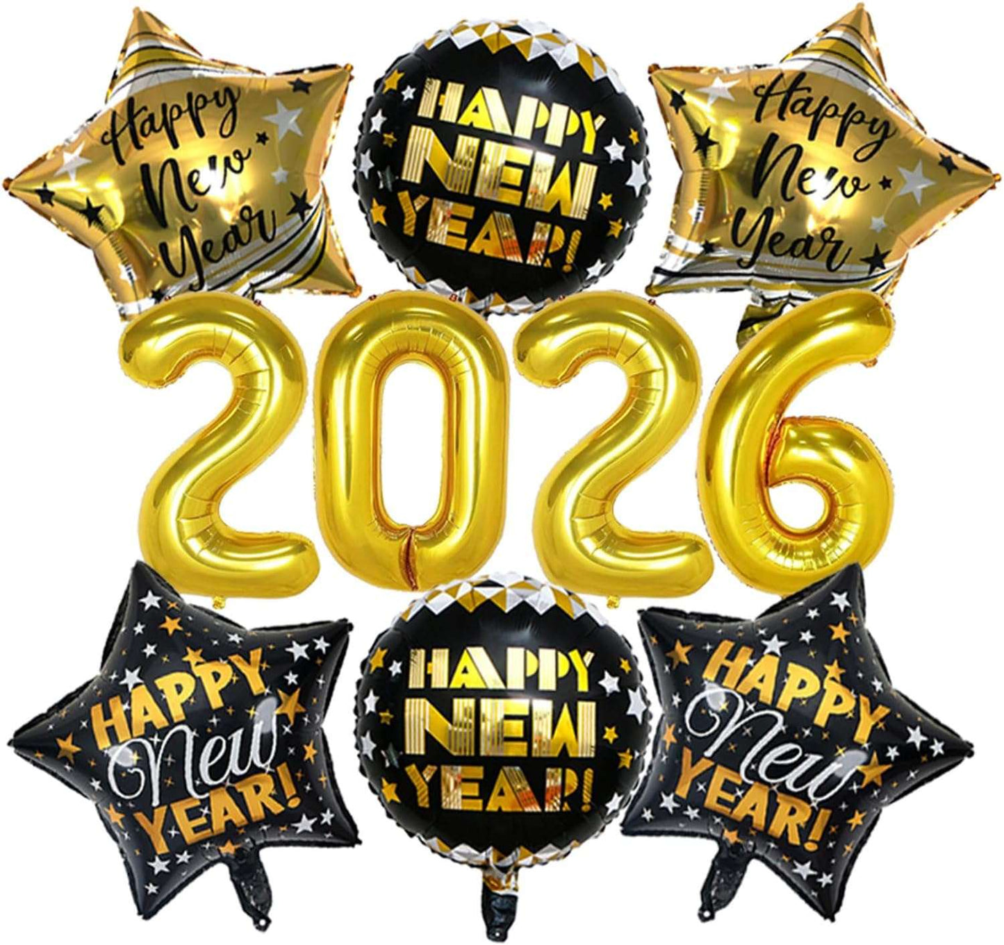 2026 New Years Party Starter- Gold Holiday Balloon & Party Charlotte 99