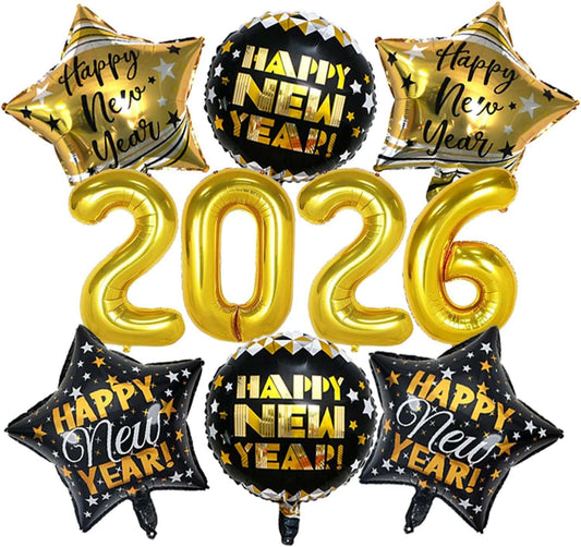 2026 New Years Party Starter- Gold Holiday Balloon & Party Charlotte 99