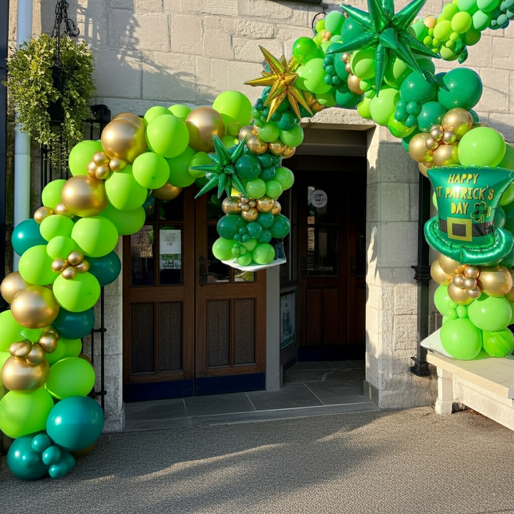 St Patricks Day Lucky Charm Balloon Arch