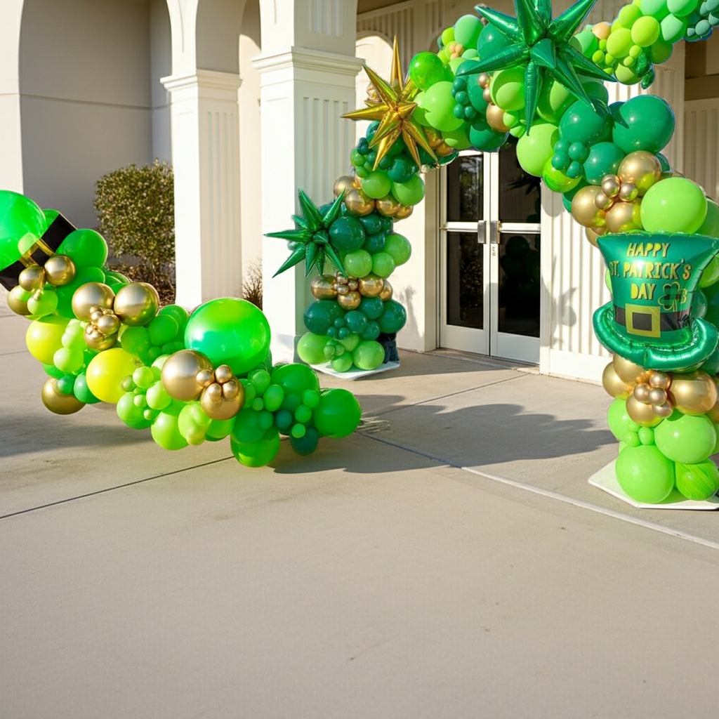 St Patricks Day Lucky Charm Balloon Arch
