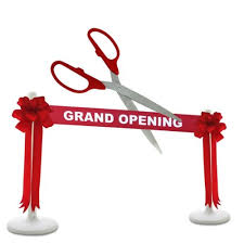 Ceremonial Scissors Grand Opening Set-Large- Rental with Free Ribbon