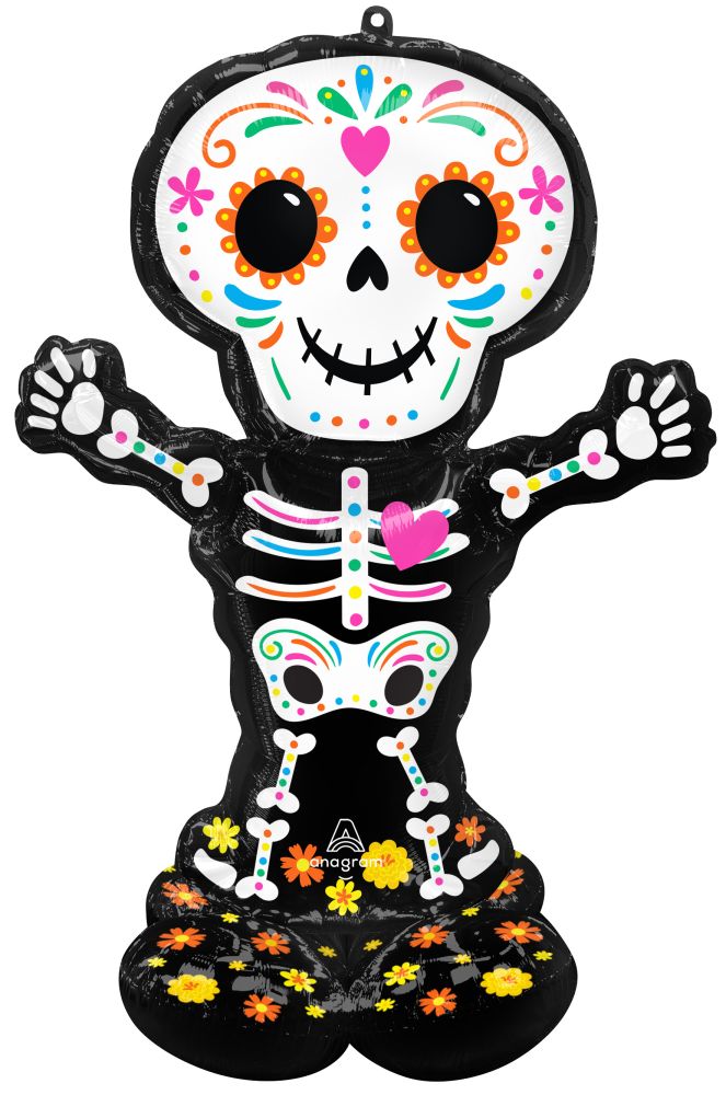 Day of the dead Standing Sugar Skull Balloon