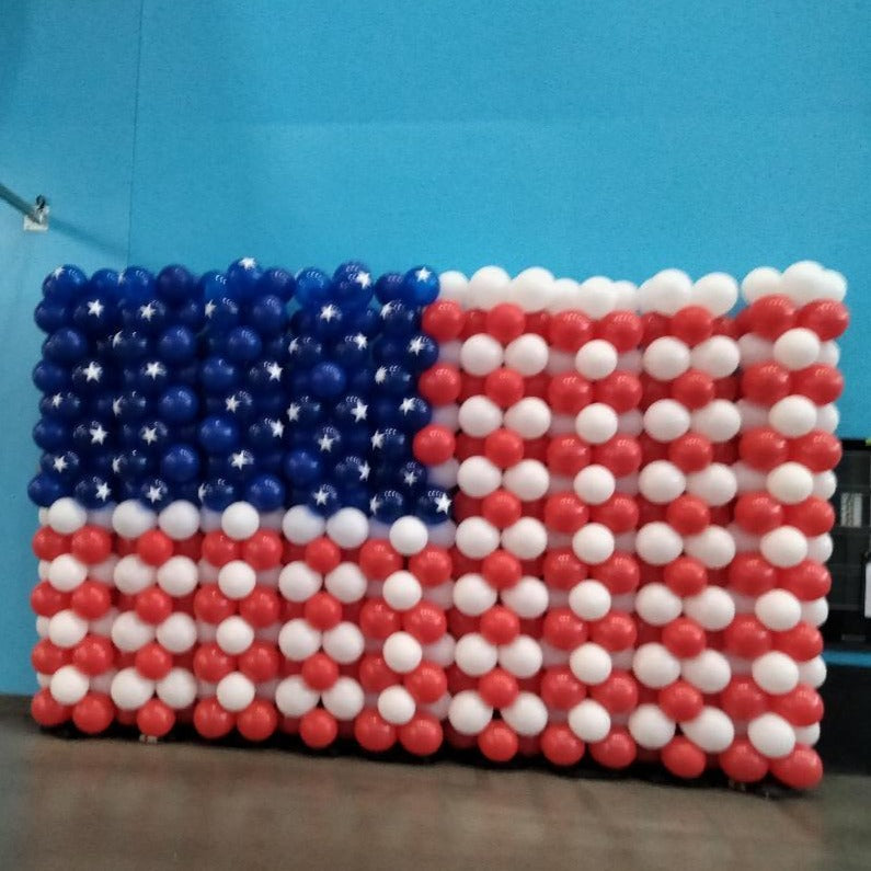 Flag Balloon Backdrop