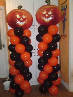 Halloween Pumpkin Column