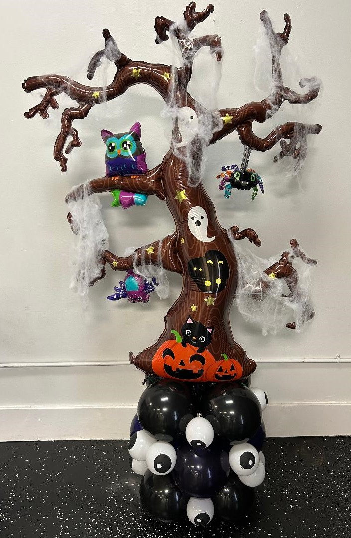 Halloween Wicked Tree with Spooky Eyes
