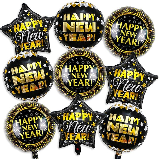 Happy New Year Foil Baloons