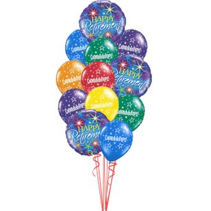 Happy Retirement Balloon Bouquet Deluxe