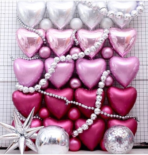 Heart Valentine Wall Backdrop