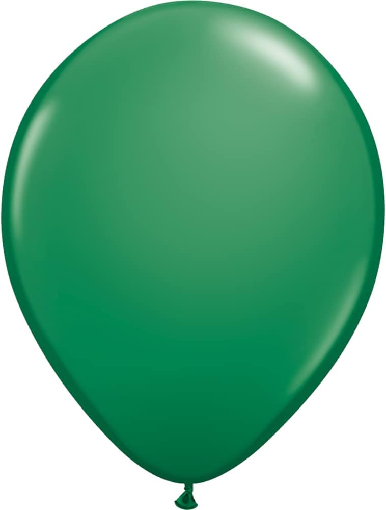 Helium Party Green Latex Round Balloon