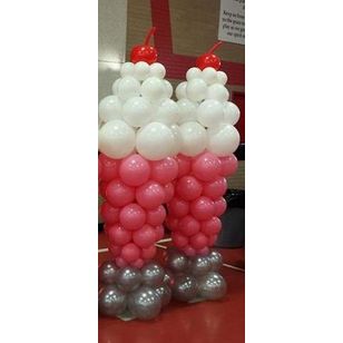 Ice Cream Sundae Balloon Columns