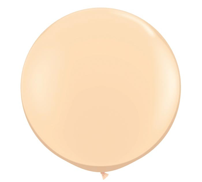 Large 3-foot Round Blush Latex Balloon