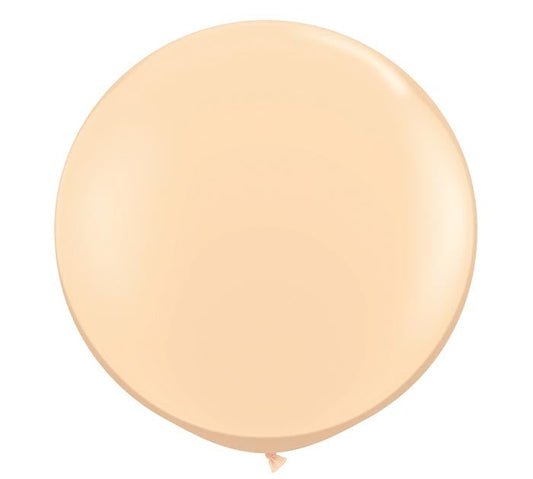 Large 3-foot Round Blush Latex Balloon