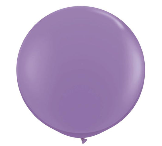 Large 3-foot Round Lavender Latex Balloon