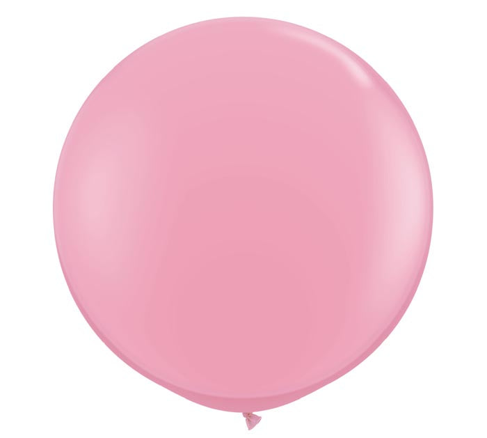 3 foot round pink latex balloon