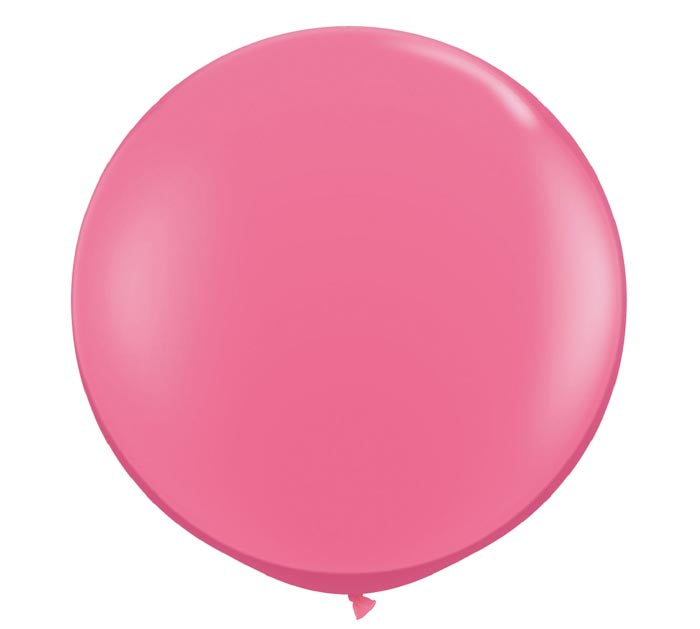 Large 3-foot Round Rose Latex Balloon