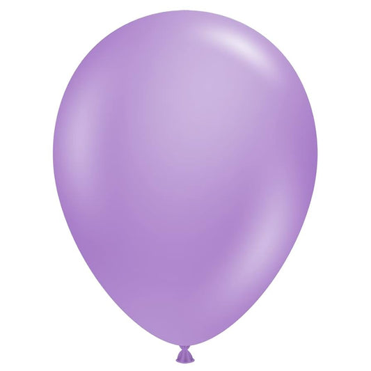 Single lavender latex balloon 