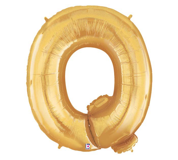 Letter Q gold Balloon