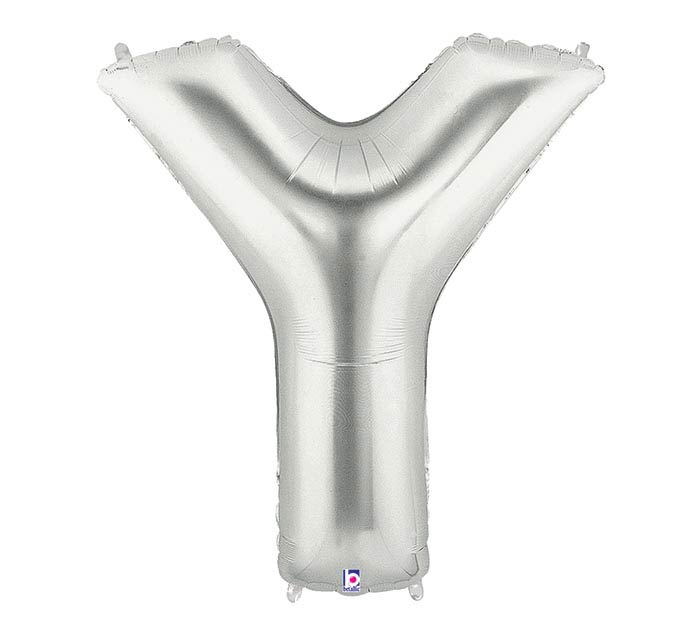 Letter Y balloon silver