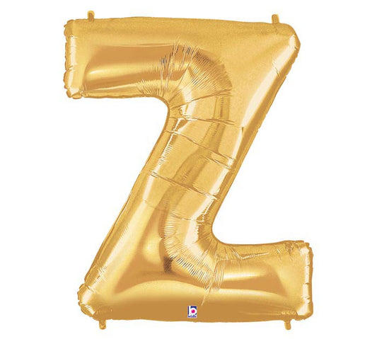 letter z balloon gold