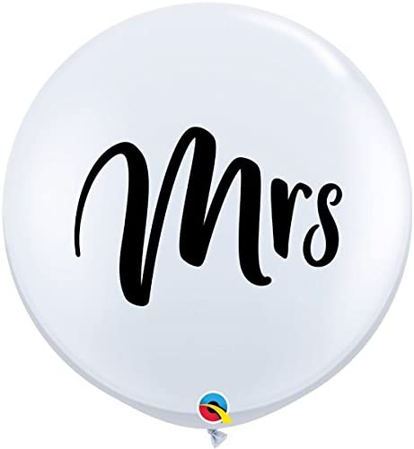 Mr Mrs Balloon Set Giant - add tassels - bridal shower bachelorette party