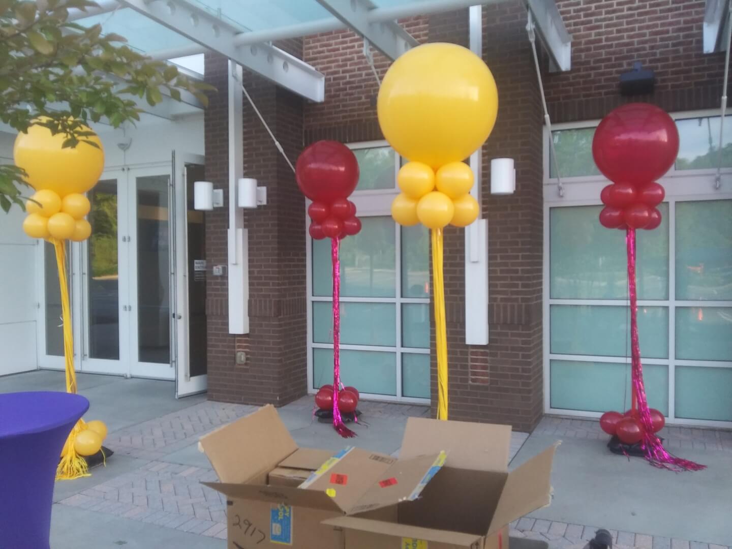 Mega Pom Pom Balloon Columns