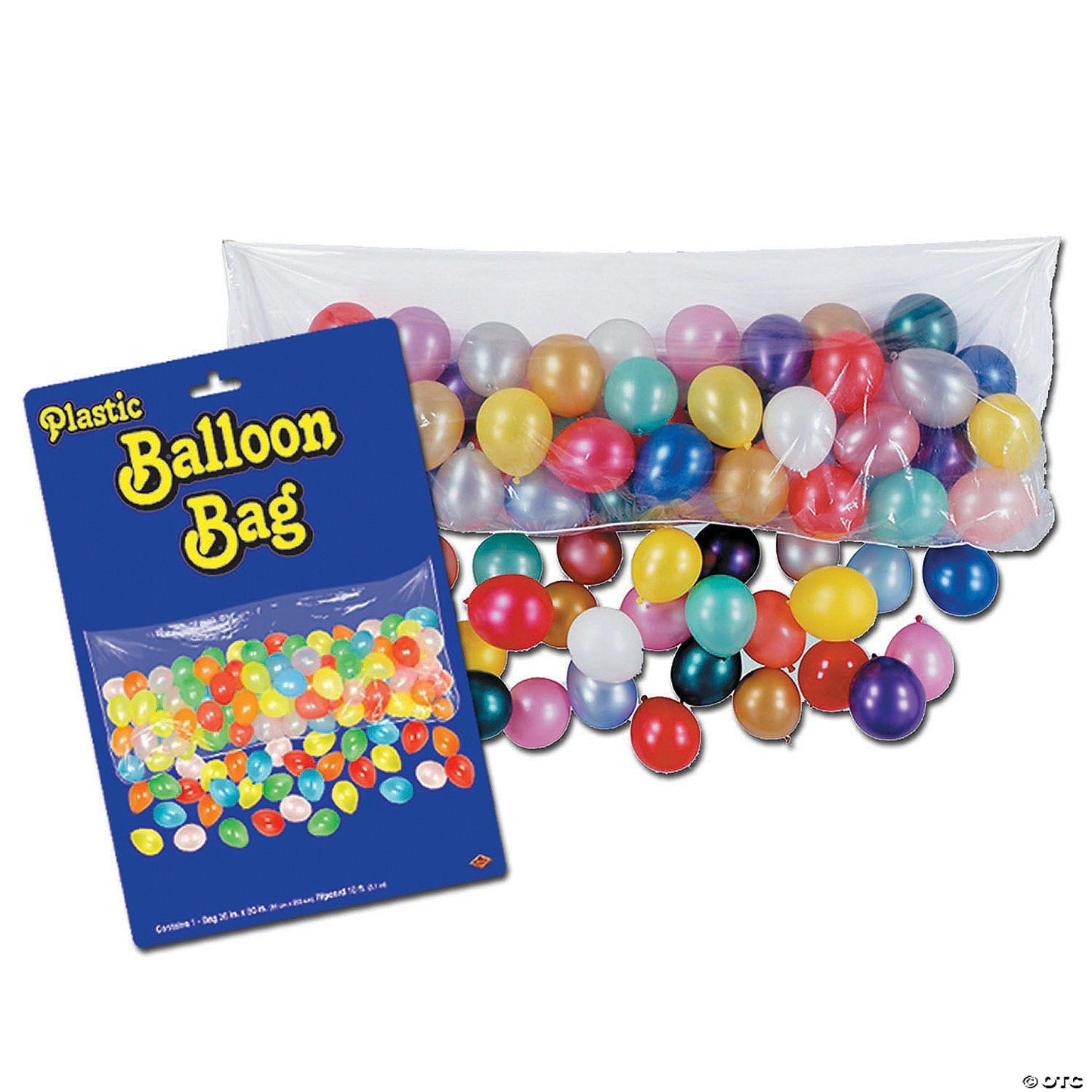 balloon drop bag with balloons