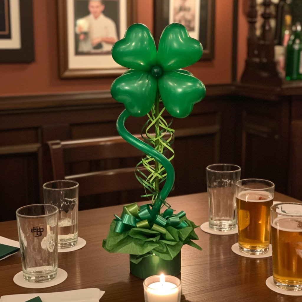 St Patrick's Day Shamrock Centerpiece