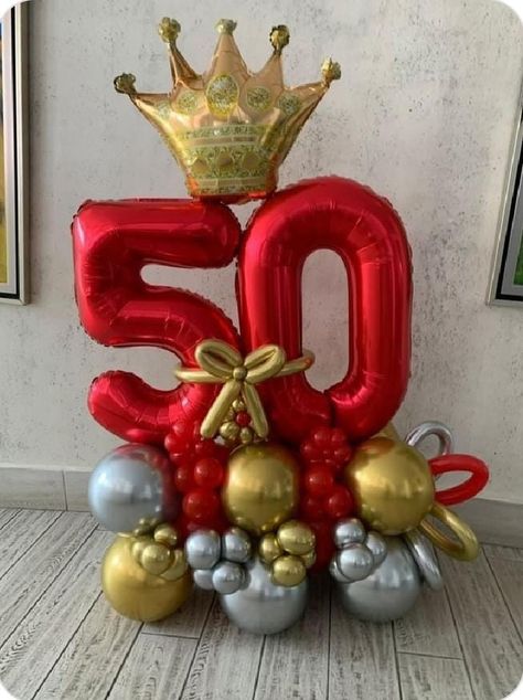 Royal Birthday Balloon Bouquet with numbers