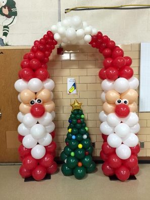 Santa Claus Arch with Tree