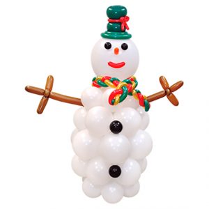 Sculptured Balloon Snowman
