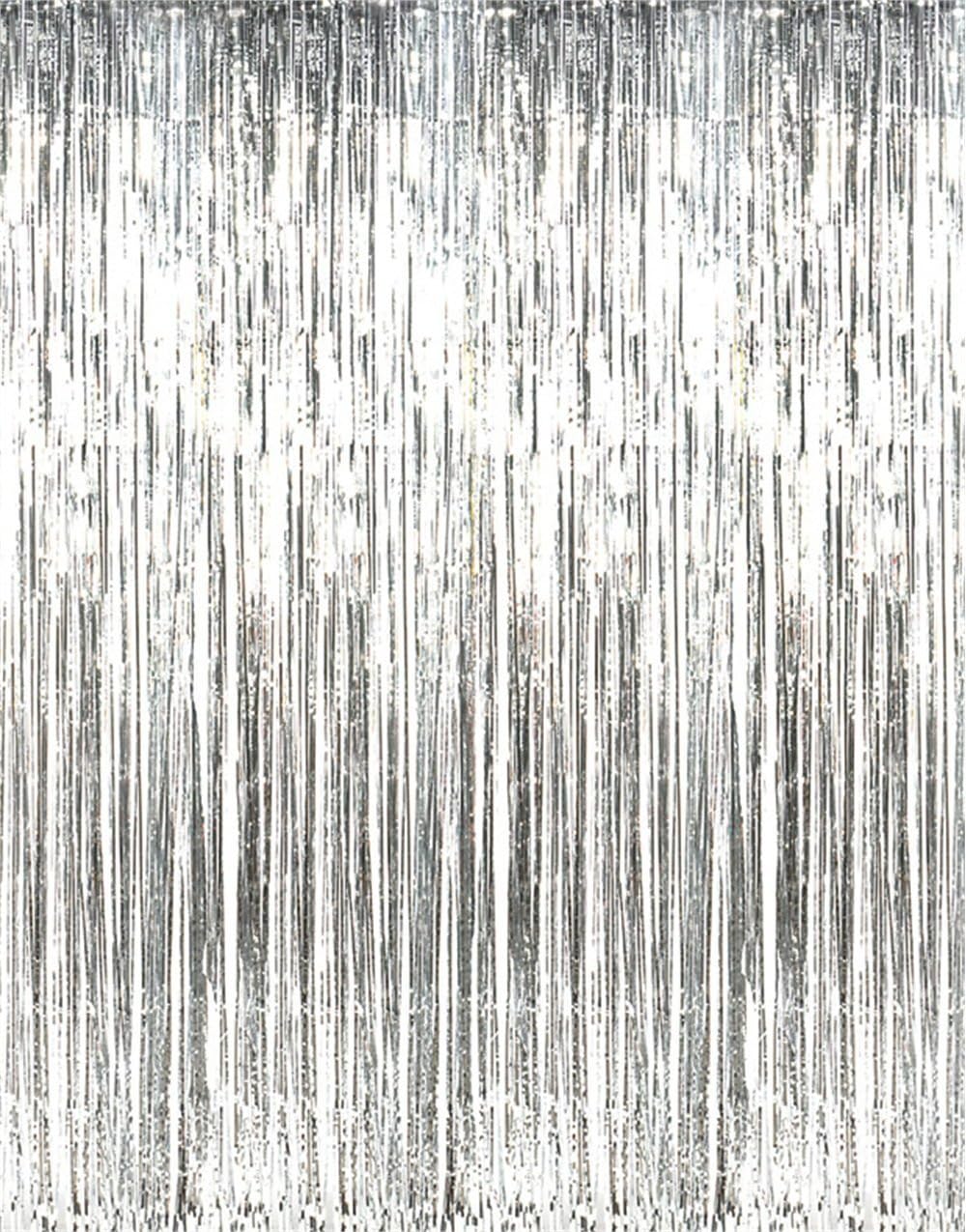 Tinsel backdrop curtain