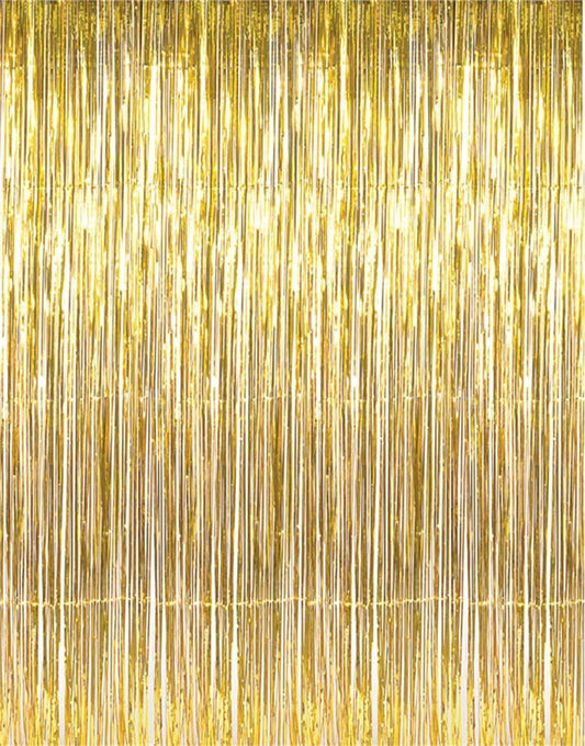 Tinsel backdrop curtain