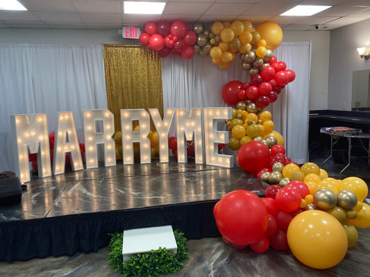 Marquee Lighted Letters and Garland Package