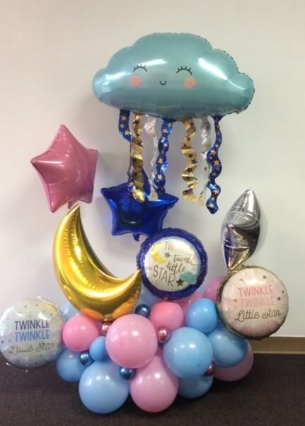 gender reveal organic bouquet