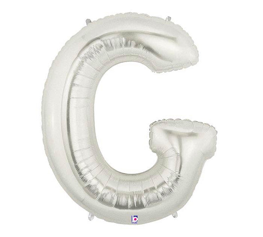 Letter G silver foil