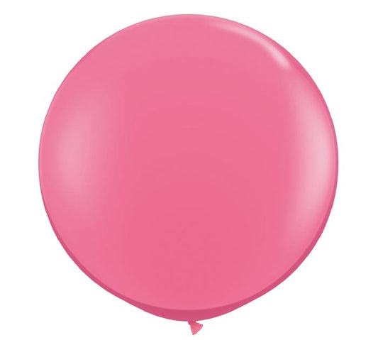 Large 3-foot Round  Rose Latex Balloon