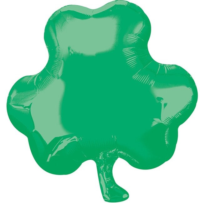 green four leaf clover mylar foil balloon for st patricks day holiday celebration