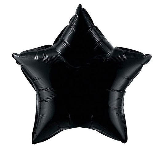 foil star balloon black