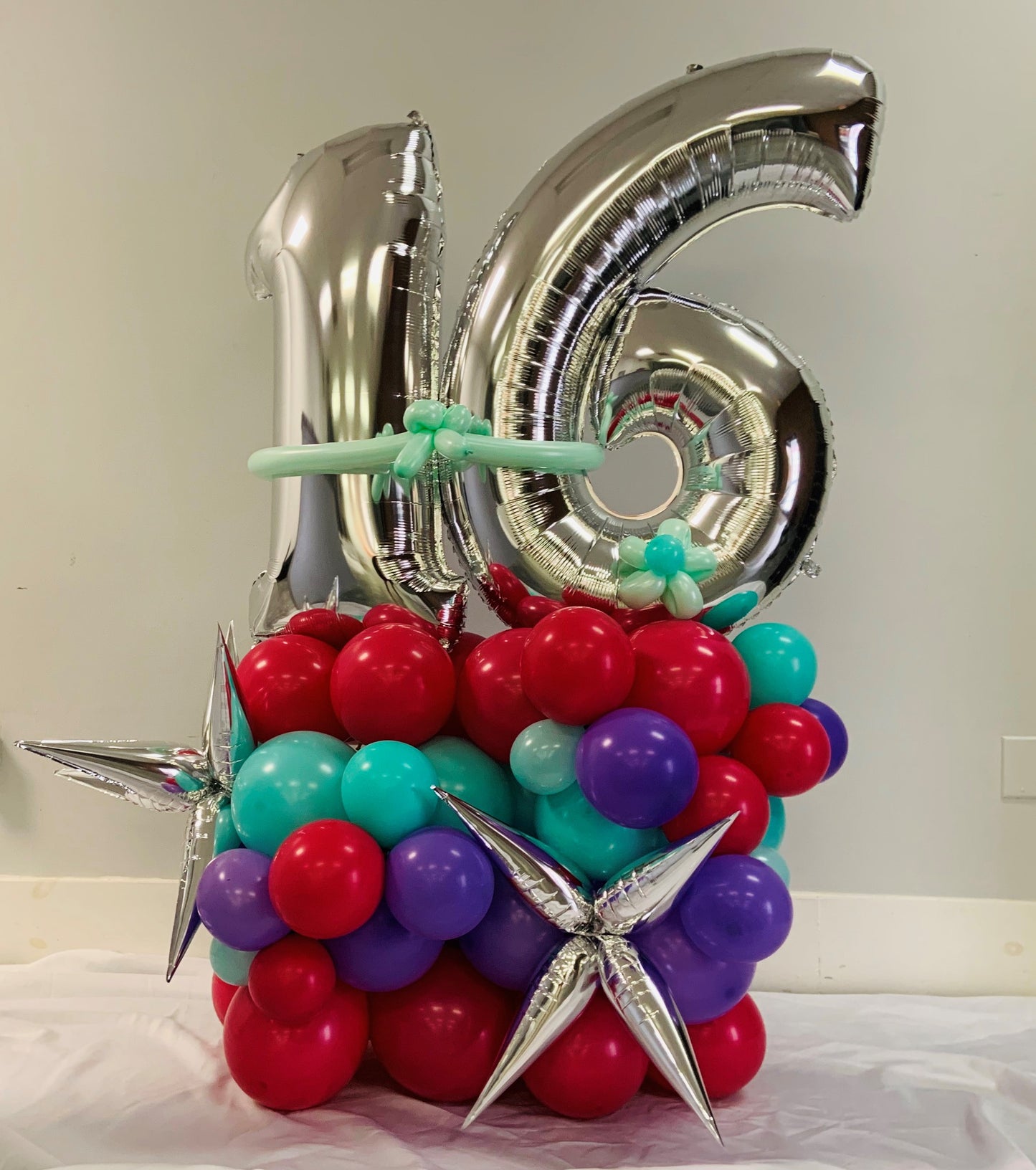 Organic Balloon Birthday Marquee Bouquet