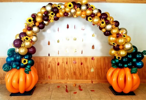 Organic Harvest Time Balloon Arch