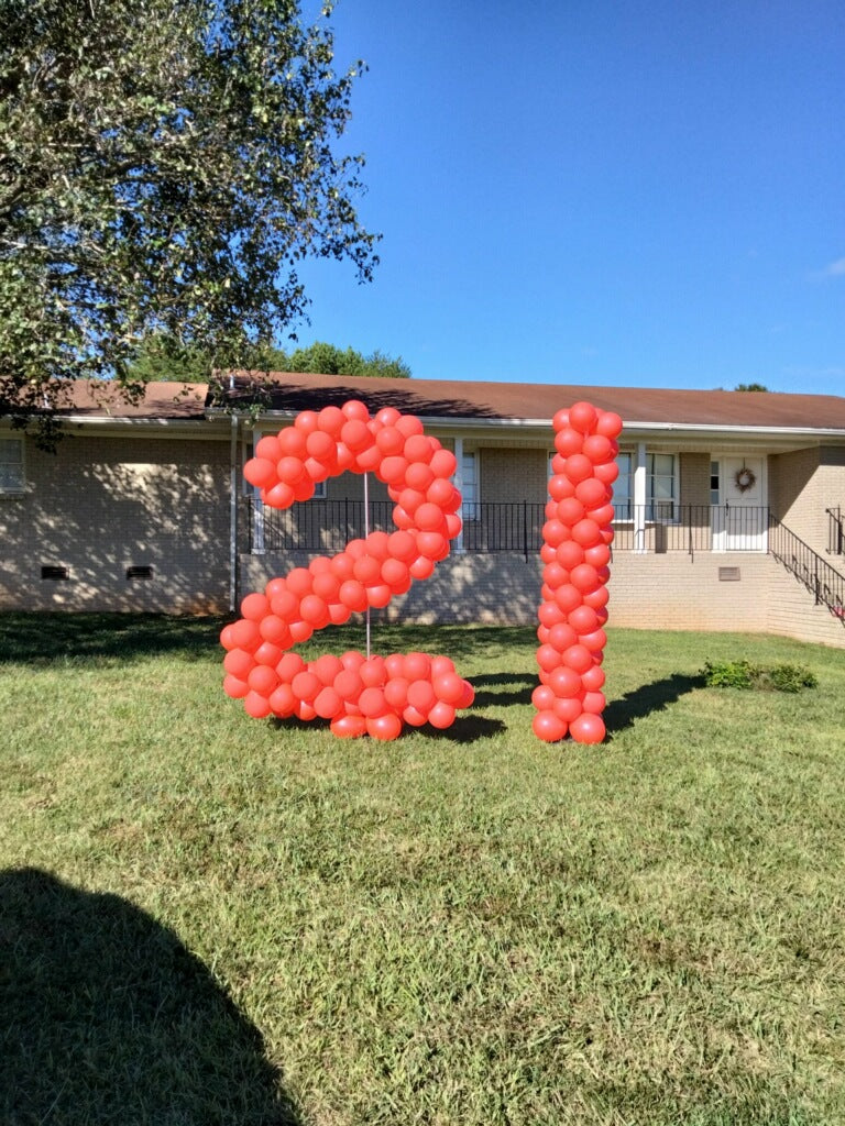 Birthday Balloon Lawn Numbers - 2 numbers